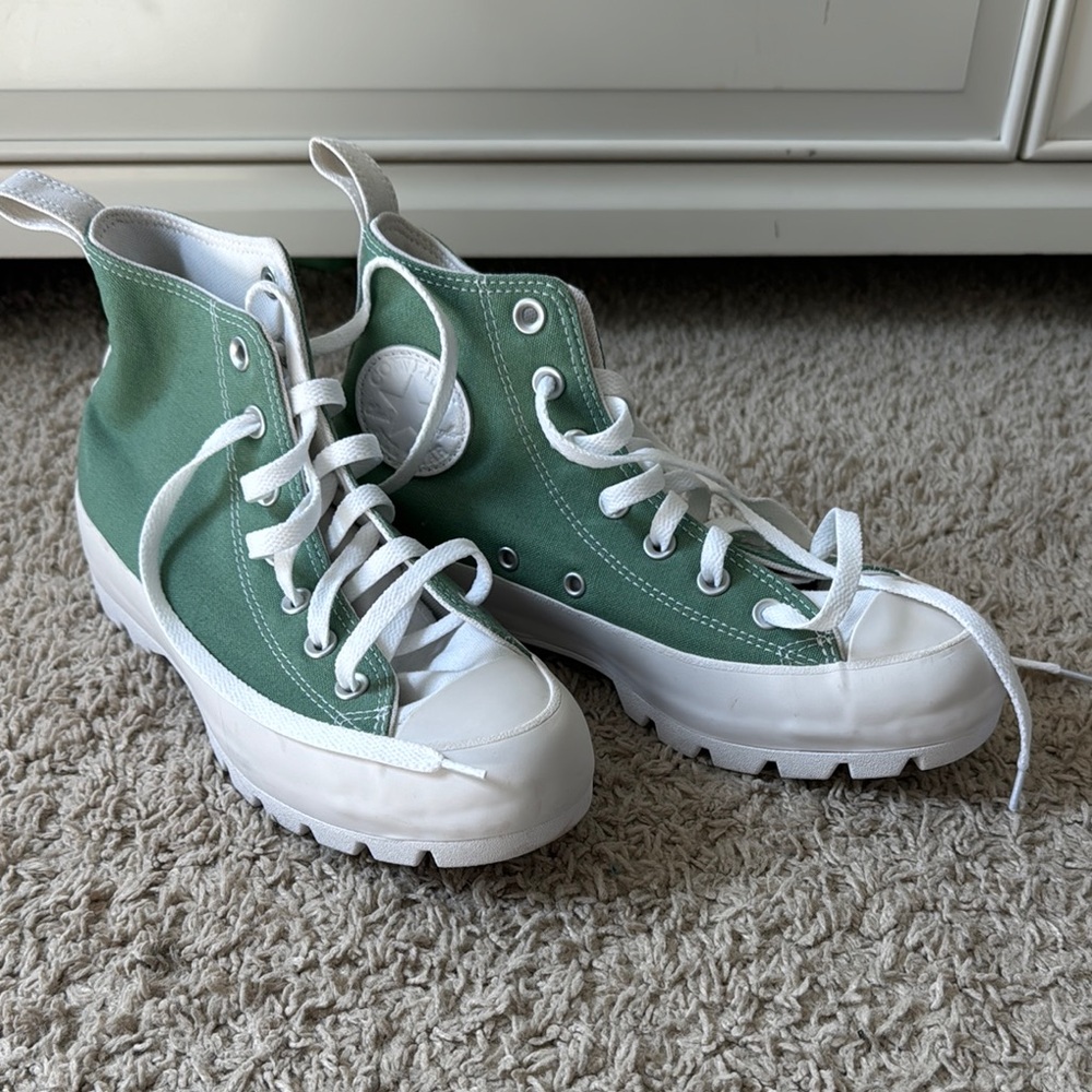Kids Green High-Top Sneakers